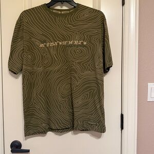 Olive Green Graphic T-Shirt